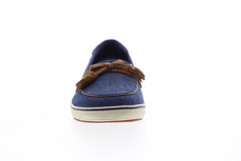 Grasshopper Highview Seasonals EF51784 Womens Blue Canvas Loafer Flats Shoes