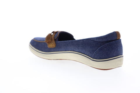 Grasshopper Highview Seasonals EF51784 Womens Blue Canvas Loafer Flats Shoes