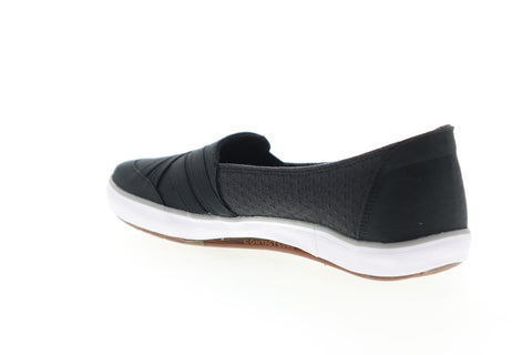 Grasshopper Sole Element EF52811 Womens Black Narrow B Canvas Loafer Flats Shoes