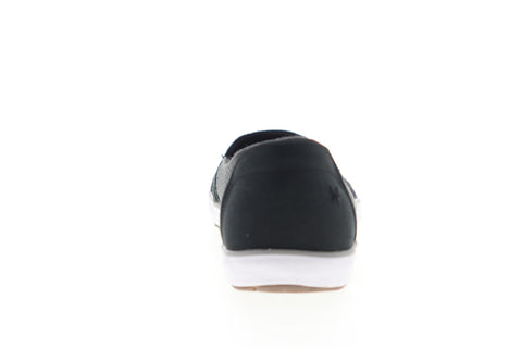 Grasshopper Sole Element EF52811 Womens Black Narrow B Canvas Loafer Flats Shoes