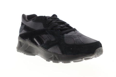 Reebok Aztrek TRB EF7350 Womens Black Suede Low Top Lifestyle Sneakers Shoes