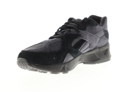 Reebok Aztrek TRB EF7350 Womens Black Suede Low Top Lifestyle Sneakers Shoes