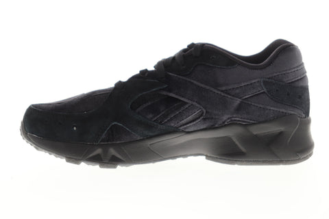 Reebok Aztrek TRB EF7350 Womens Black Suede Low Top Lifestyle Sneakers Shoes