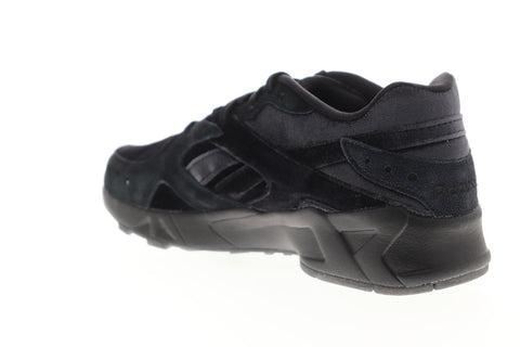Reebok Aztrek TRB EF7350 Womens Black Suede Low Top Lifestyle Sneakers Shoes