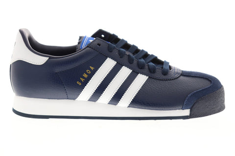 Adidas Samoa EG1577 Mens Blue Synthetic Lace Up Low Top Sneakers Shoes