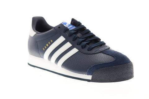 Adidas Samoa EG1577 Mens Blue Synthetic Lace Up Low Top Sneakers Shoes