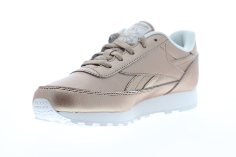 Reebok Classic Renaissance Womens Gold Yellow Wide 2E Lifestyle Sneakers Shoes