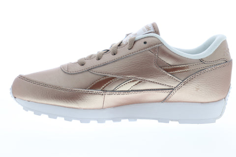 Reebok Classic Renaissance Womens Gold Yellow Wide 2E Lifestyle Sneakers Shoes