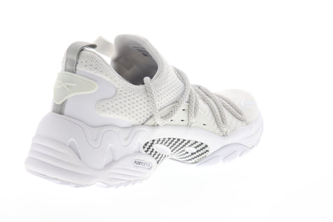 Reebok Trideca 200 Mens White Canvas Lace Up Athletic Running Shoes