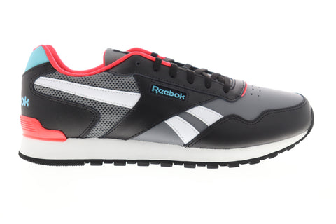 Reebok Classic Harman Run Leather CL Womens Black Lifestyle Sneakers Shoes
