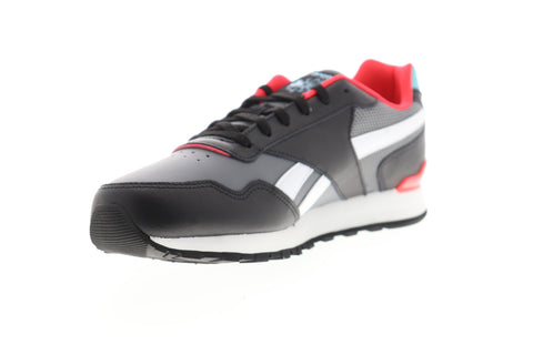 Reebok Classic Harman Run Leather CL Womens Black Lifestyle Sneakers Shoes