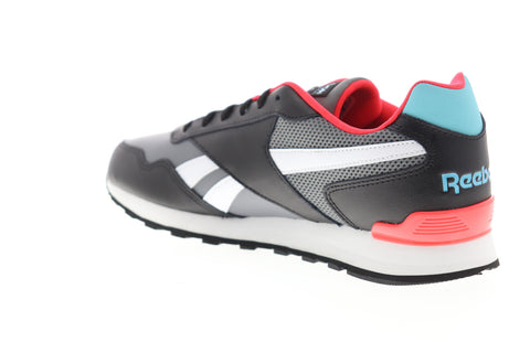 Reebok Classic Harman Run Leather CL Womens Black Lifestyle Sneakers Shoes