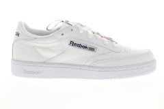 Reebok Club C 85 MU EG5249 Mens White Leather Low Top Lifestyle Sneakers Shoes