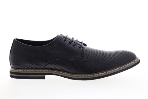 English Laundry Canning EJ322S23 Mens Black Leather Plain Toe Oxfords Shoes