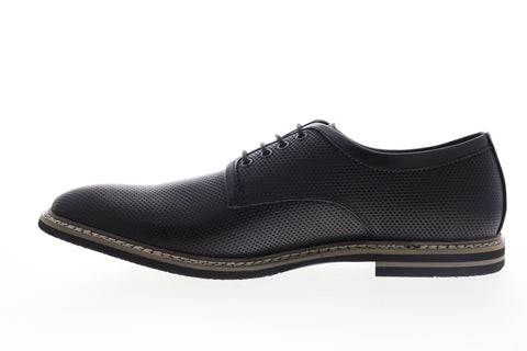 English Laundry Canning EJ322S23 Mens Black Leather Plain Toe Oxfords Shoes