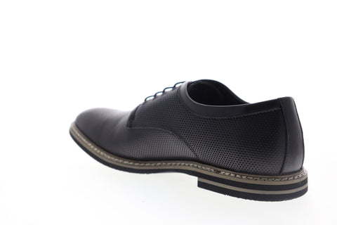 English Laundry Canning EJ322S23 Mens Black Leather Plain Toe Oxfords Shoes
