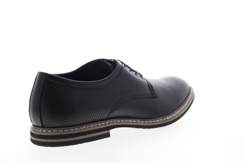 English Laundry Canning EJ322S23 Mens Black Leather Plain Toe Oxfords Shoes