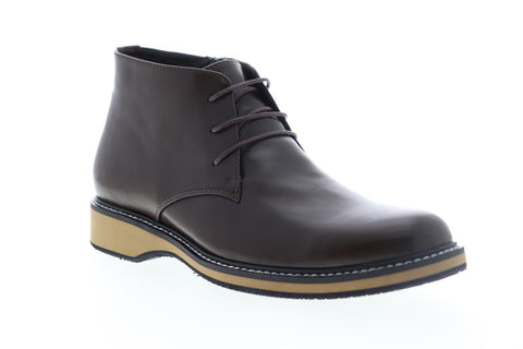 English Laundry Haddock EK503S72 Mens Brown Leather Mid Top Chukkas Boots