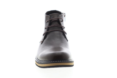 English Laundry Haddock EK503S72 Mens Brown Leather Mid Top Chukkas Boots