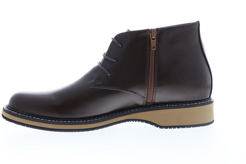 English Laundry Haddock EK503S72 Mens Brown Leather Mid Top Chukkas Boots