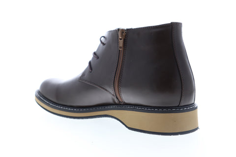 English Laundry Haddock EK503S72 Mens Brown Leather Mid Top Chukkas Boots
