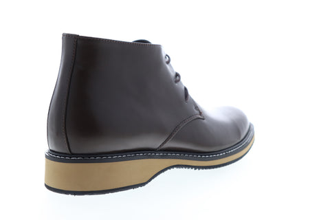 English Laundry Haddock EK503S72 Mens Brown Leather Mid Top Chukkas Boots