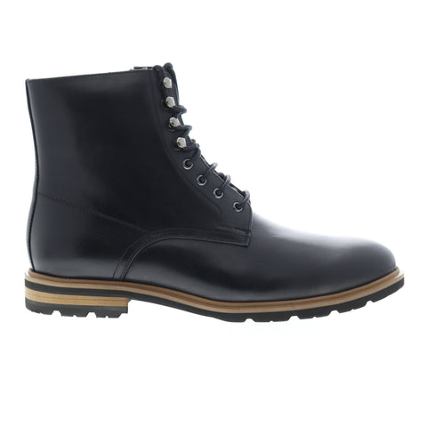English Laundry Flynn EL2236B Mens Black Leather High Top Casual Dress Boots