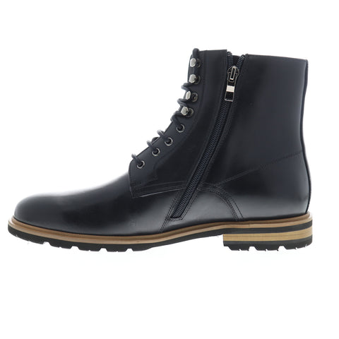 English Laundry Flynn EL2236B Mens Black Leather High Top Casual Dress Boots