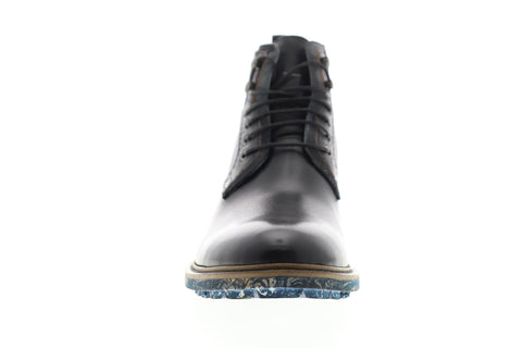 English Laundry Ronan EL2253B Mens Black Leather High Top Casual Dress Boots