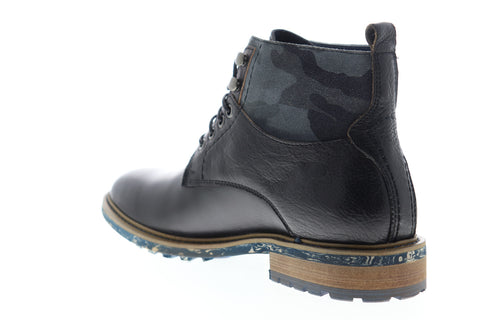 English Laundry Ronan EL2253B Mens Black Leather High Top Casual Dress Boots