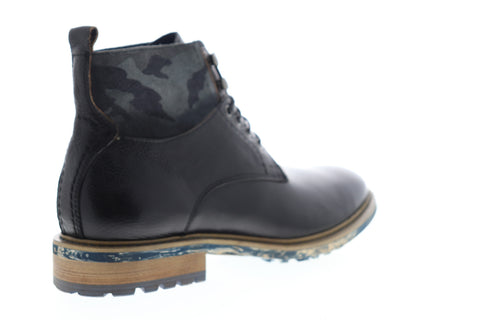 English Laundry Ronan EL2253B Mens Black Leather High Top Casual Dress Boots