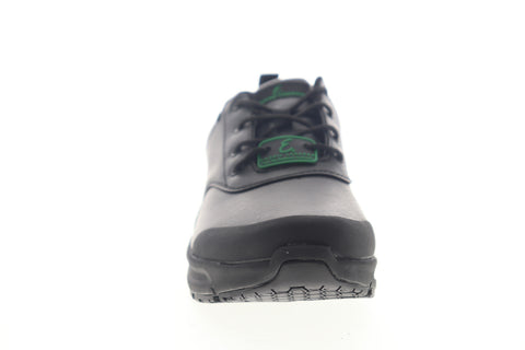 Emeril Lagasse Basin Tumbled Mens Black Wide 2E Leather Lifestyle Sneakers Shoes