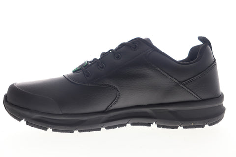 Emeril Lagasse Basin Tumbled Mens Black Wide 2E Leather Lifestyle Sneakers Shoes