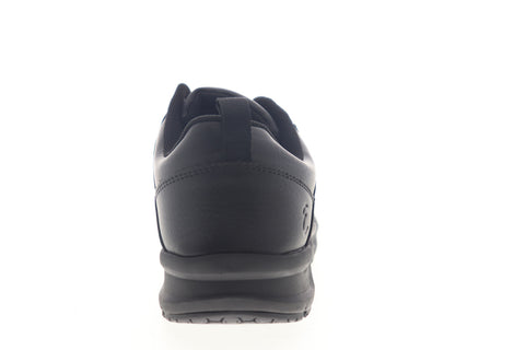 Emeril Lagasse Basin Tumbled Mens Black Wide 2E Leather Lifestyle Sneakers Shoes