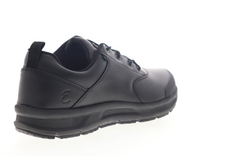 Emeril Lagasse Basin Tumbled Mens Black Wide 2E Leather Lifestyle Sneakers Shoes