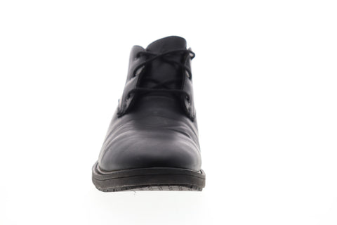 Emeril Lagasse Ward Smooth ELMWARDV-001 Mens Black Leather Mid Top Chukkas Boots