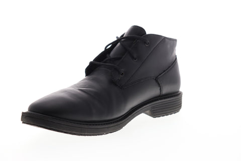 Emeril Lagasse Ward Smooth ELMWARDV-001 Mens Black Leather Mid Top Chukkas Boots