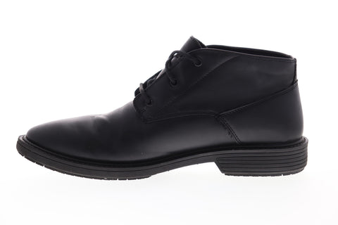 Emeril Lagasse Ward Smooth ELMWARDV-001 Mens Black Leather Mid Top Chukkas Boots