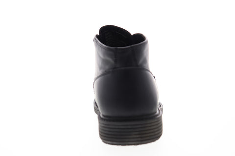 Emeril Lagasse Ward Smooth ELMWARDV-001 Mens Black Leather Mid Top Chukkas Boots