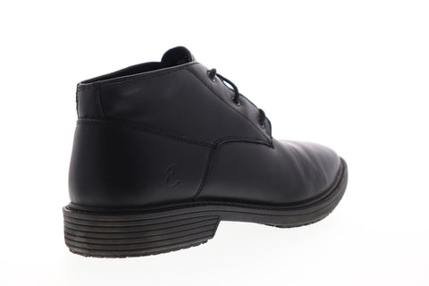 Emeril Lagasse Ward Smooth ELMWARDV-001 Mens Black Leather Mid Top Chukkas Boots