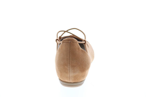 Earthies Essen ESSEN PRINTED-CGC Womens Brown Suede Ballet Flats Shoes