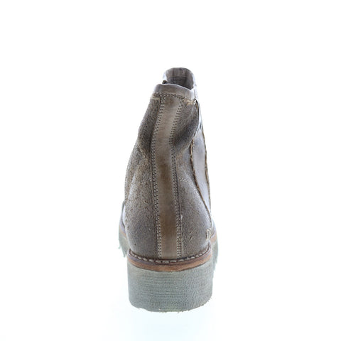 BedStu Lea F301102 Womens Gray Leather Zipper Casual Dress Boots