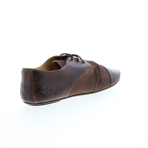 BedStu Rumba F301600 Womens Brown Leather Lace Up Ballet Flats Shoes