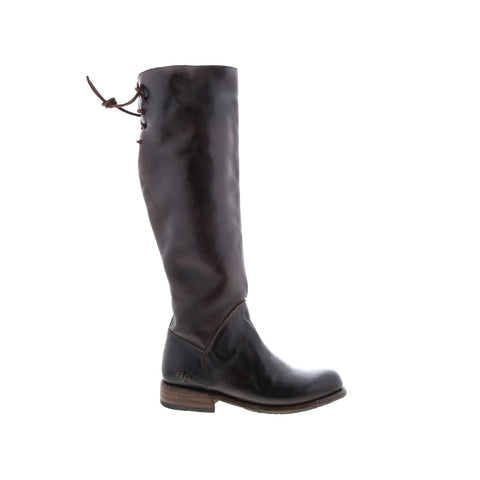 BedStu Manchester F311003 Womens Brown Leather Lace Up Knee High Boots