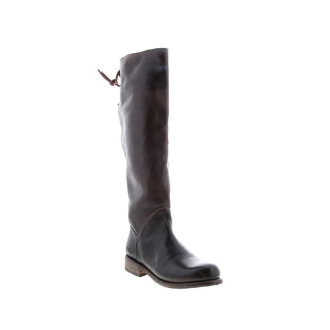 BedStu Manchester F311003 Womens Brown Leather Lace Up Knee High Boots