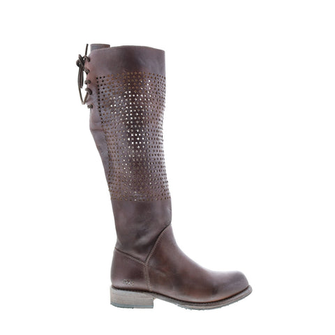 BedStu Cambridge F311009 Womens Brown Leather Lace Up Knee High Boots