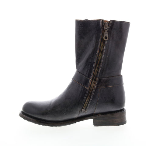 BedStu Elsworth F311025 Womens Black Leather Lace Up Casual Dress Boots