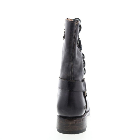 BedStu Elsworth F311025 Womens Black Leather Lace Up Casual Dress Boots