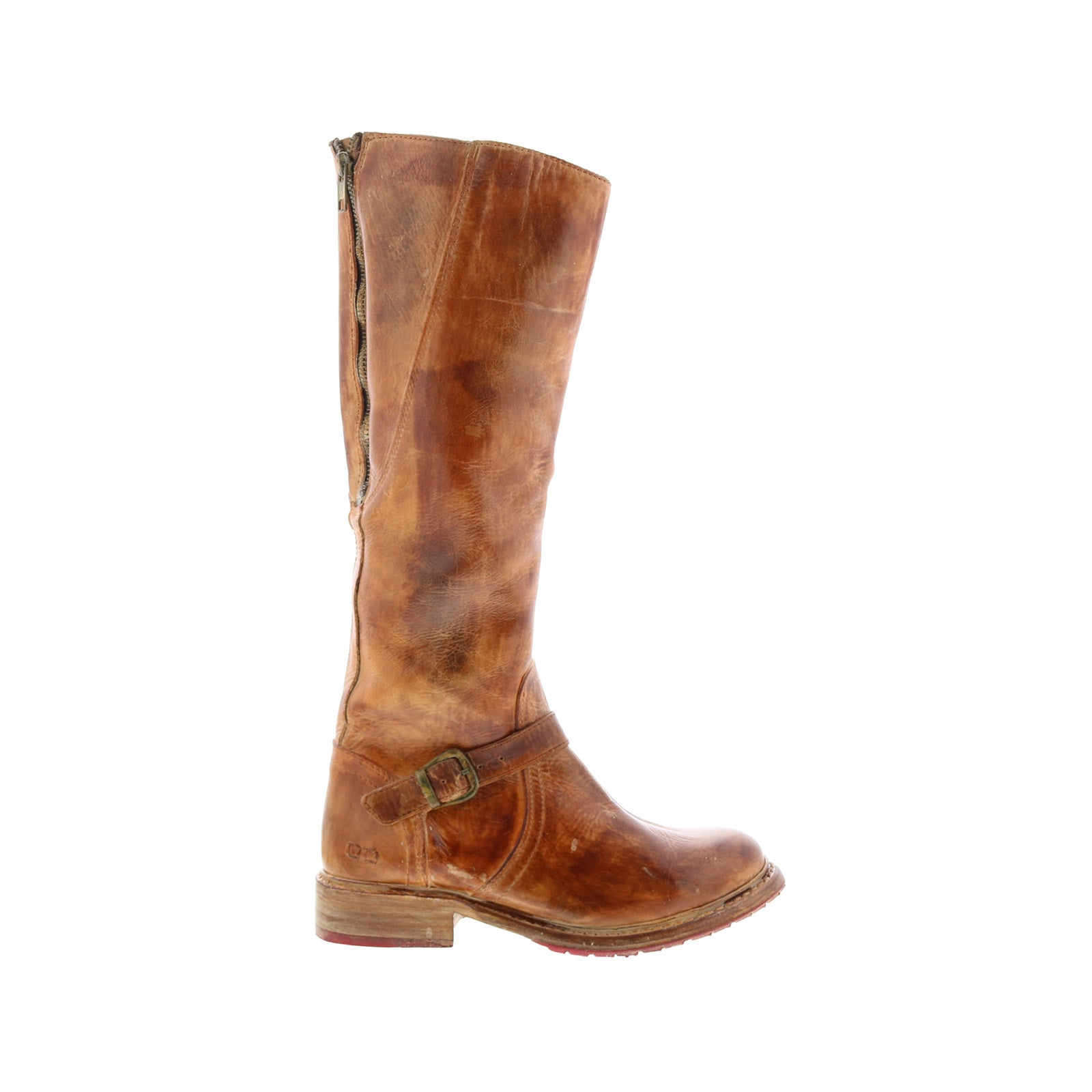 Womens Brown Distressed Leather Lace-Up Side Zipper  BED|STÜ Mid-Calf Boots Sz 7 Turn | Bed Stu – Bed|Stü main image 3
