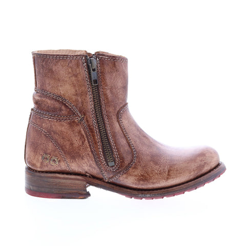 BedStu Eiffel F315403 Womens Brown Leather Zipper Casual Dress Boots